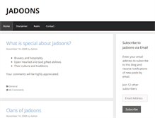 Tablet Screenshot of jadoons.com